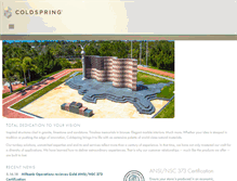 Tablet Screenshot of coldspringusa.com